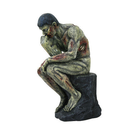 8" Sitting Skeleton Zombie Thinker Statue - Magick Magick.com