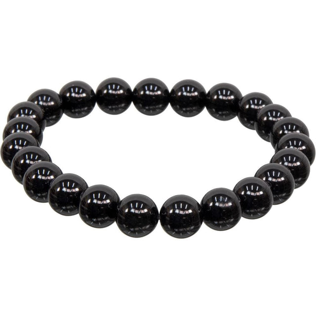 8 mm Elastic Bracelet Round Beads - Black Onyx - Magick Magick.com