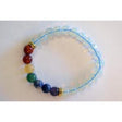 8 mm Elastic Bracelet Round Beads - Chakra & Opalite in Velvet Bag - Magick Magick.com