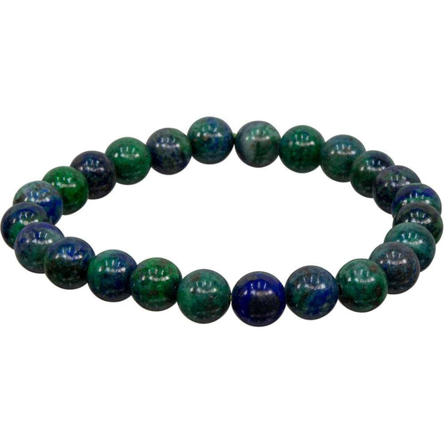 8 mm Elastic Bracelet Round Beads - Chrysocolla - Magick Magick.com
