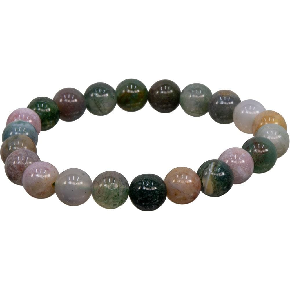 8 mm Elastic Bracelet Round Beads - Fancy Jasper - Magick Magick.com