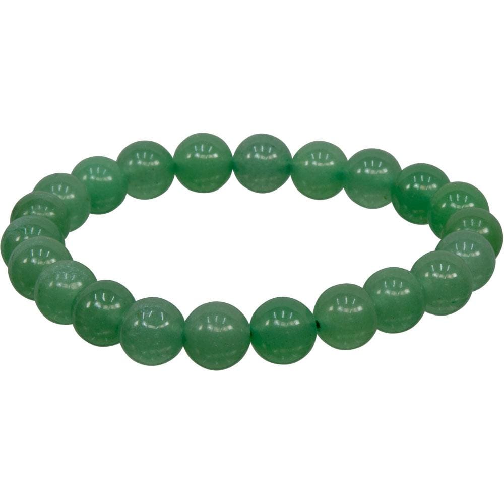8 mm Elastic Bracelet Round Beads - Green Aventurine - Magick Magick.com