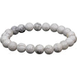 8 mm Elastic Bracelet Round Beads - Howlite - Magick Magick.com
