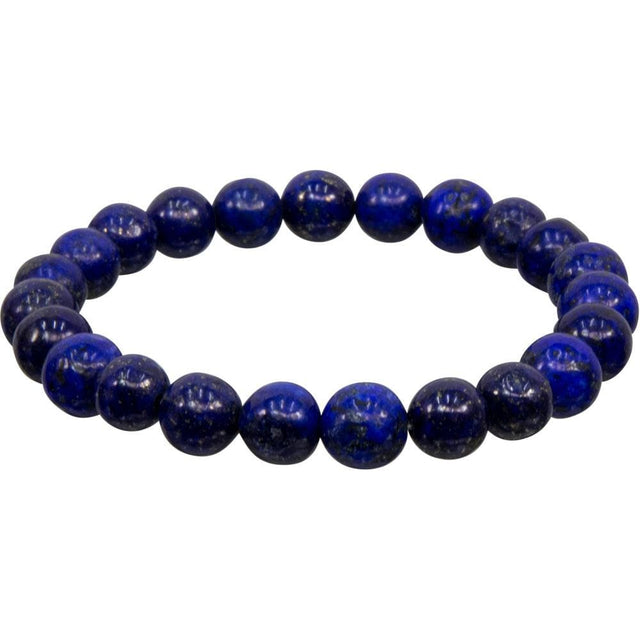 8 mm Elastic Bracelet Round Beads - Lapis - Magick Magick.com