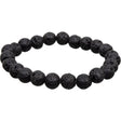 8 mm Elastic Bracelet Round Beads - Lava - Magick Magick.com