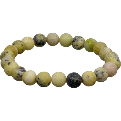 8 mm Elastic Bracelet Round Beads - Serpentine - Magick Magick.com