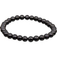 8 mm Elastic Bracelet Round Beads - Shungite - Magick Magick.com
