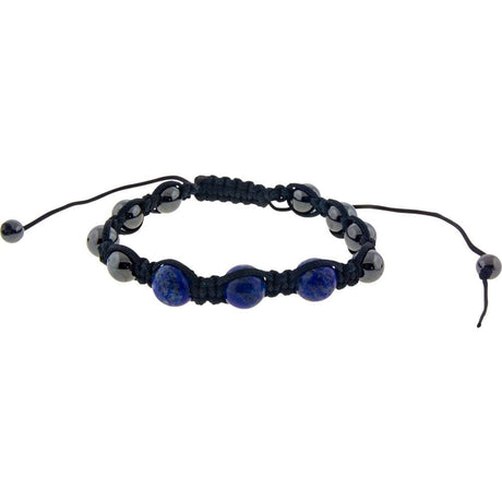 8 mm Magnetic Hematite Bracelet - Lapis - Magick Magick.com