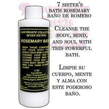 8 oz 7 Sisters of New Orleans Bath & Floor Wash - Rosemary - Magick Magick.com