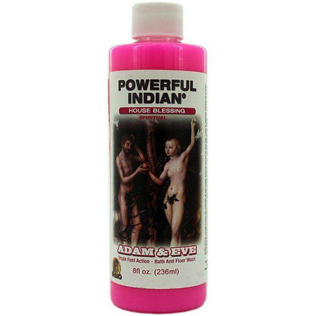 8 oz Indio Powerful Indian Spiritual Bath & Floor Wash - Adam & Eve Lovers Attraction - Magick Magick.com