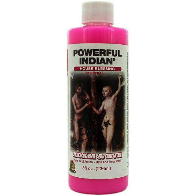 8 oz Indio Powerful Indian Spiritual Bath & Floor Wash - Adam & Eve Lovers Attraction - Magick Magick.com