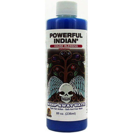 8 oz Indio Powerful Indian Spiritual Bath & Floor Wash - Keep Away Hate - Magick Magick.com