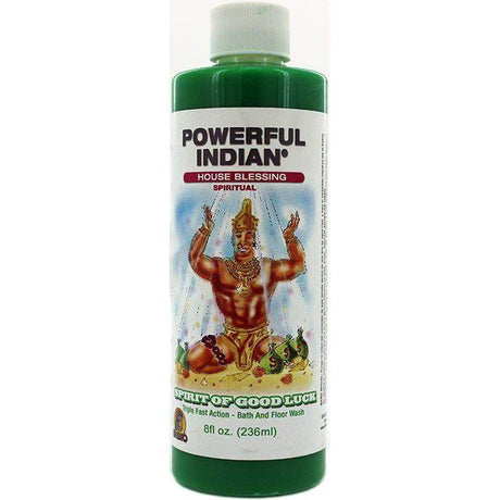 8 oz Indio Powerful Indian Spiritual Bath & Floor Wash - Spirit of Good Luck - Magick Magick.com