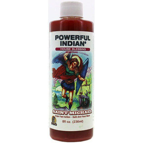 8 oz Indio Powerful Indian Spiritual Bath & Floor Wash - St. Michael - Magick Magick.com