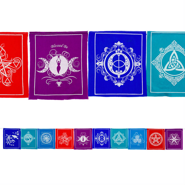 84" Tibetan Prayer Flags - Pagan - Magick Magick.com