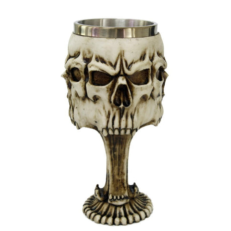 8.25" Chalice / Goblet - Multi Skull - Magick Magick.com