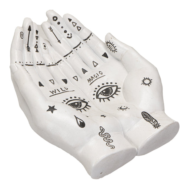 8.5" Palmistry Hands Bowl - Magick Magick.com