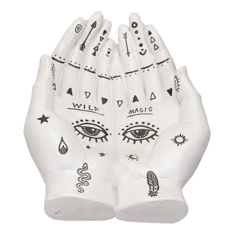 8.5" Palmistry Hands Bowl - Magick Magick.com