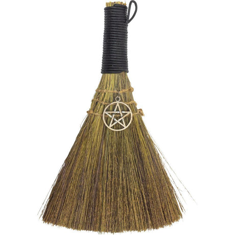 8.5" Wicca Broom - Pentacle - Magick Magick.com