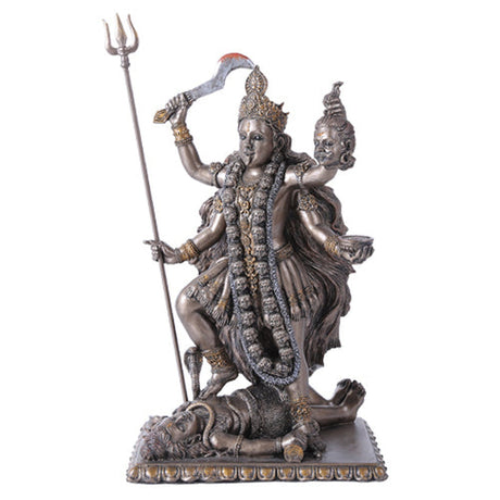8.75" Hindu Statue - Kali with Head - Magick Magick.com
