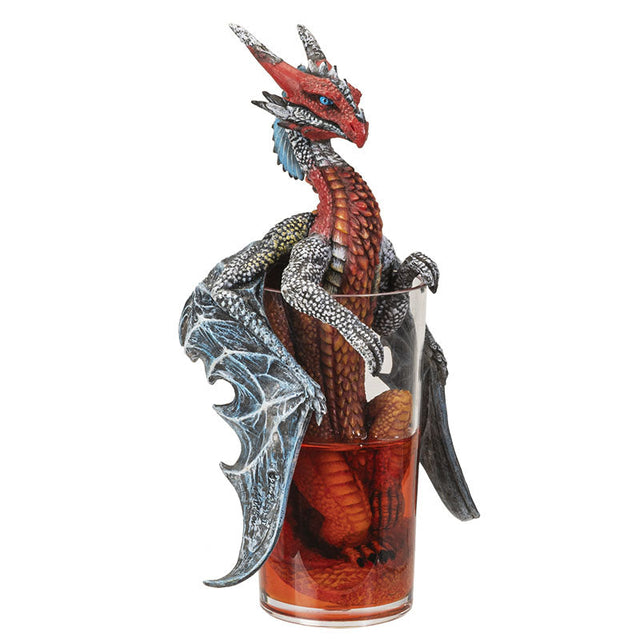 8.75" Long Island Ice Tea Dragon Statue - Magick Magick.com