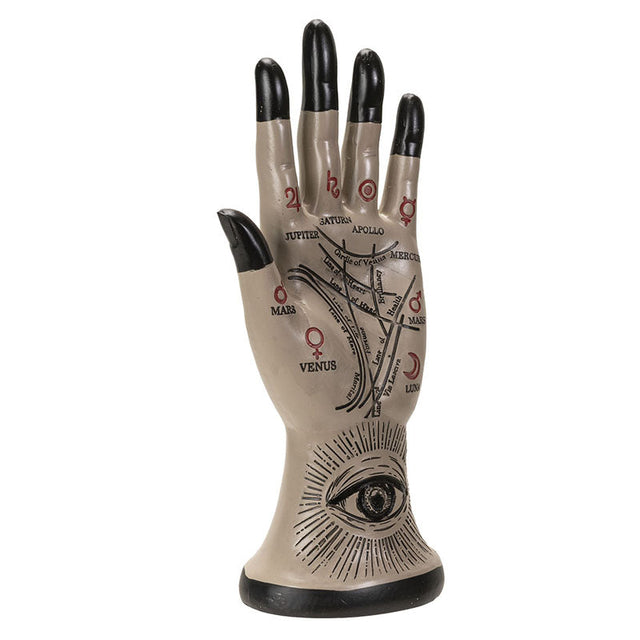 8.8" Palmistry Hand Statue - Colorized - Magick Magick.com