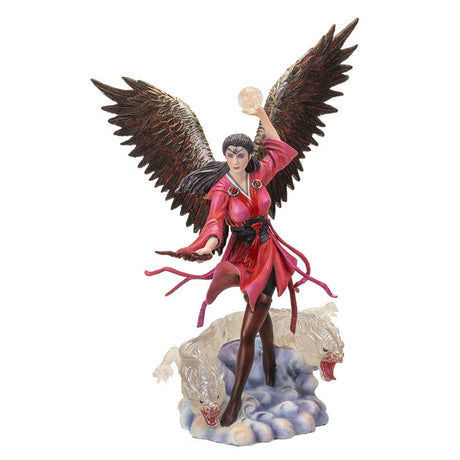 9" Anne Strokes Elemental Magic Statue - Air Sorceress - Magick Magick.com
