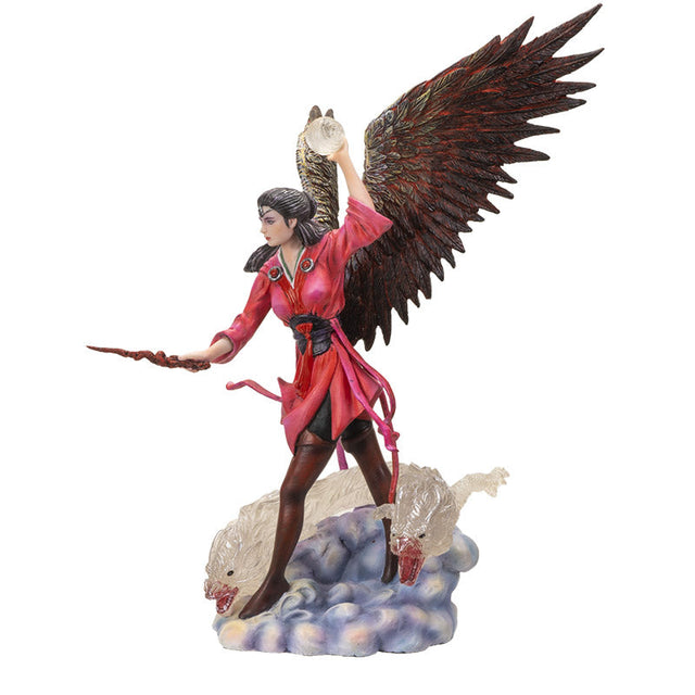 9" Anne Strokes Elemental Magic Statue - Air Sorceress - Magick Magick.com