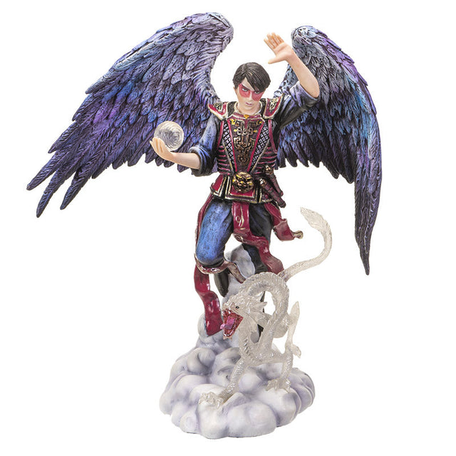 9" Anne Strokes Elemental Magic Statue - Air Wizard - Magick Magick.com