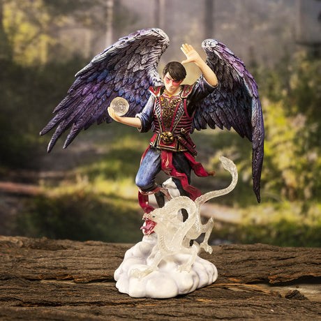 9" Anne Strokes Elemental Magic Statue - Air Wizard - Magick Magick.com