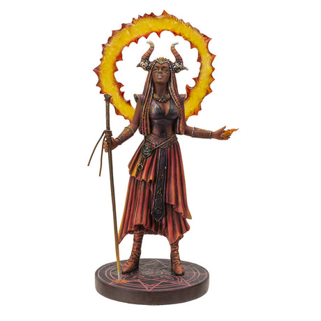 9" Anne Strokes Elemental Magic Statue - Fire Sorceress - Magick Magick.com