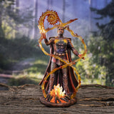 9" Anne Strokes Elemental Magic Statue - Fire Wizard - Magick Magick.com