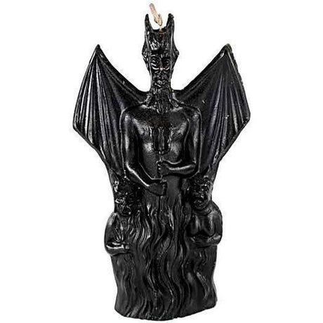 9" Devil with Wings Ritual Candle - Black - Magick Magick.com