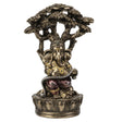 9" Hindu Statue - Ganesha Reading Under Tree - Magick Magick.com