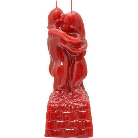 9" Lovers Adam & Eve Ritual Image Candle - Red - Magick Magick.com