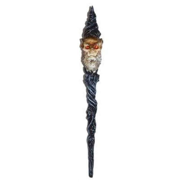 9" Wizard Skull Wand - Magick Magick.com