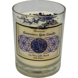 9 oz Harmonia Soy Gem Candle - Awareness - Lapis - Magick Magick.com