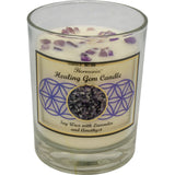 9 oz Harmonia Soy Gem Candle - Healing - Amethyst - Magick Magick.com