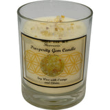 9 oz Harmonia Soy Gem Candle - Prosperity - Citrine - Magick Magick.com