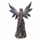 9.45" Fairy Statue - Gothic Fairy with Crow - Magick Magick.com