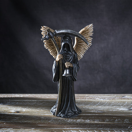 9.5" Grim Reaper Assassin with Sword Statue - Magick Magick.com