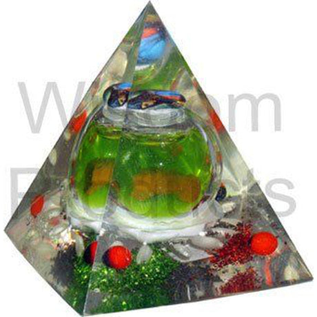 Acrylic Pyramid Small 2'' (Colors/Design May Vary) - Magick Magick.com