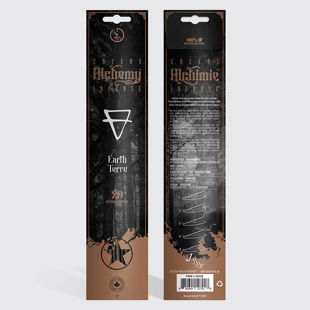 Alchemy Incense 20 Sticks - Earth - Magick Magick.com