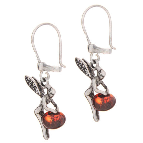 Amber Fairy Sterling Silver Earrings - Magick Magick.com