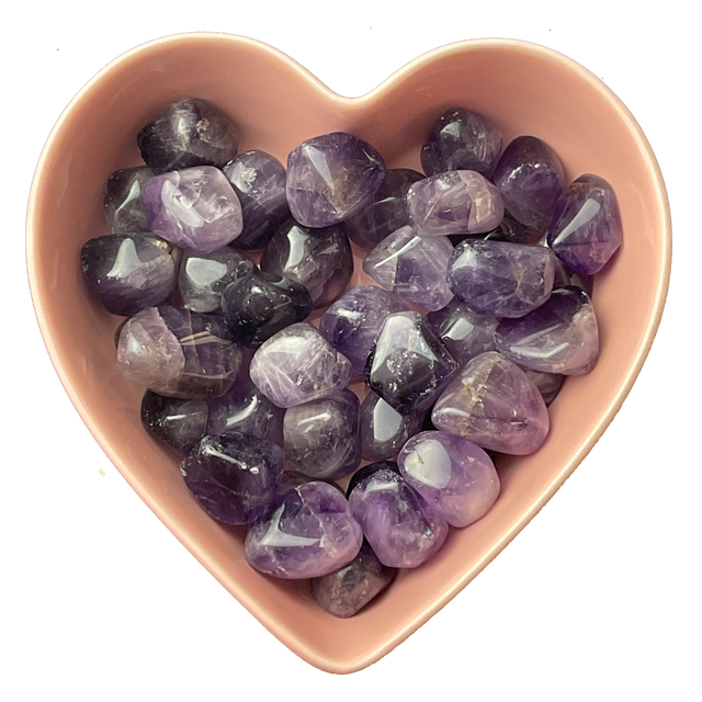 Amethyst Tumbled Stone Natural Gemstone - One Stone - Magick Magick.com