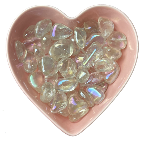 Angel Aura Quartz Tumbled Stone Natural Gemstone - One Stone - Magick Magick.com