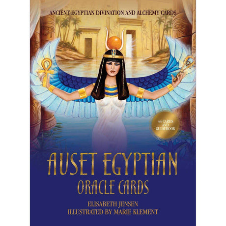 Auset Egyptian Oracle Cards by Elisabeth Jensen, Marie Klement - Magick Magick.com