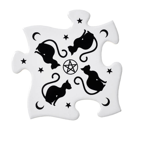 Black Cats Coaster Set - Magick Magick.com