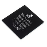 Black Coffee Black Clothes Coaster - Magick Magick.com