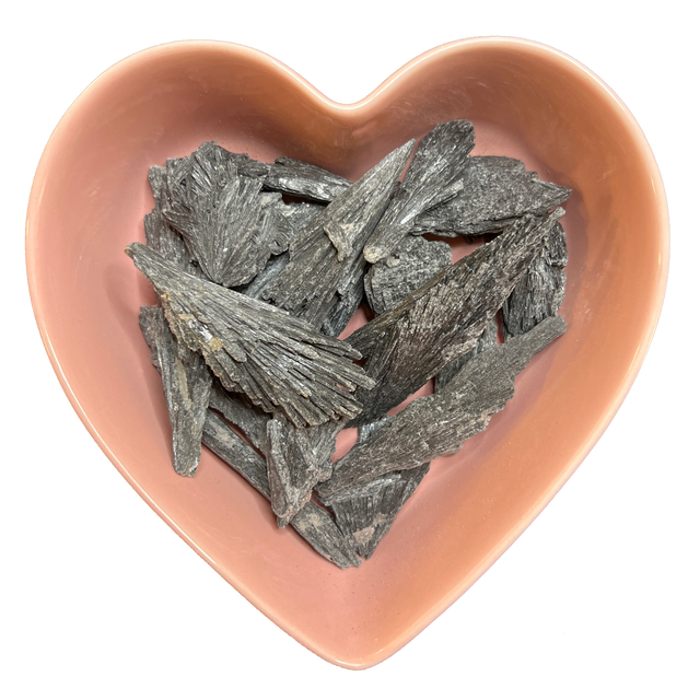 Black Kyanite Rough Stone Natural Gemstone - One Stone - Magick Magick.com